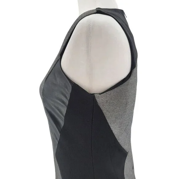 NWT Pink Martini Hally Sleeveless Colorblock Charcoal Dress Womens Small - Picture 4 of 12